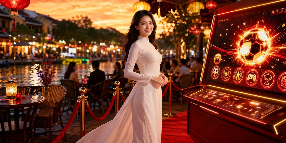 Người dùng Việt Nam trải nghiệm cá cược esports trong không gian Hội An truyền thống
