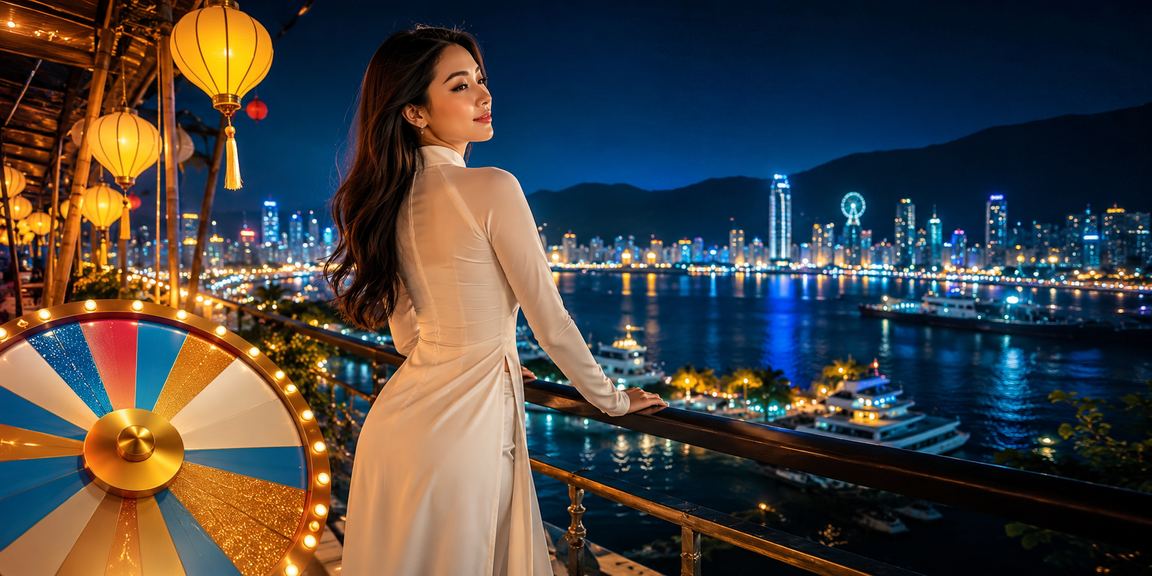 Bốc thăm may mắn tại lễ hội Hội An, áo dài truyền thống Việt Nam